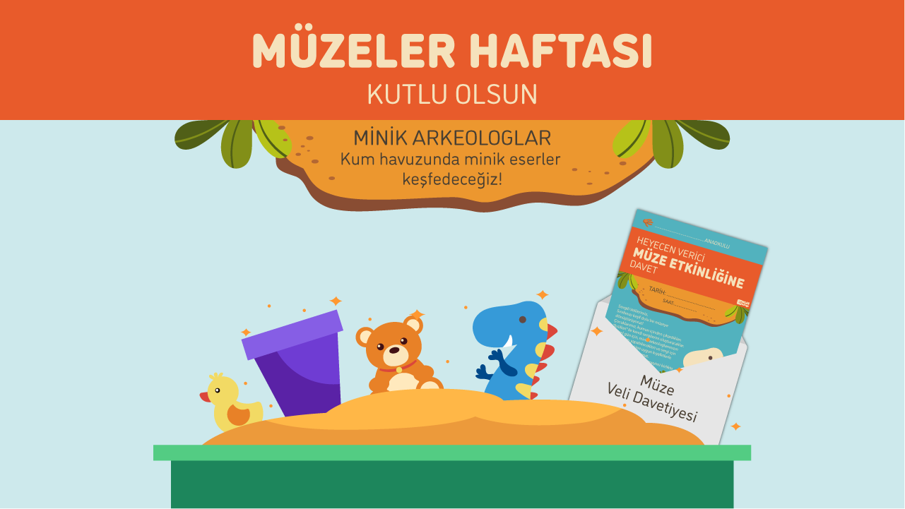 Müzeler Haftası Veli Davetiye Kartı PDF - Okul Öncesi Etkinliği